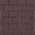 Тротуарна плитка ПОДВІЙНА Т Венге 60мм