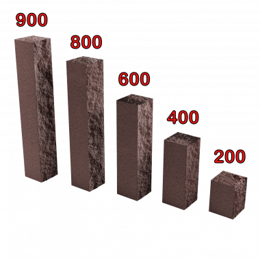 Стовпчик колотий 800мм Венге | ЕКТА БУД - Будівельні матеріали в асортименті, продаж та доставка