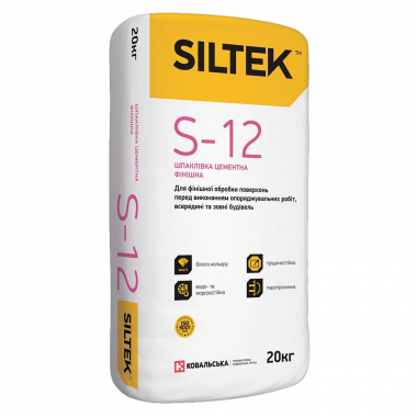 Siltek S-12 шпаклівка цементна фінішна
